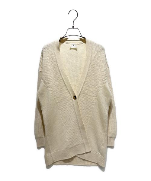 HERMES（エルメス）HERMES (エルメス) カシミヤニットカーディガン ホワイト サイズ:34の古着・服飾アイテム