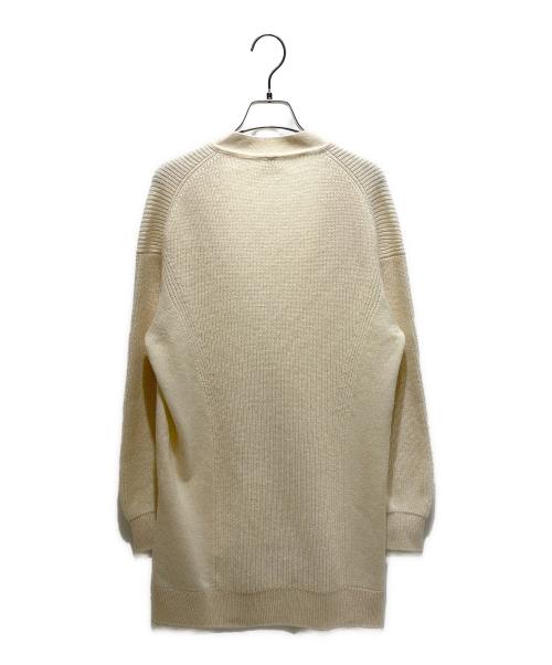 HERMES（エルメス）HERMES (エルメス) カシミヤニットカーディガン ホワイト サイズ:34の古着・服飾アイテム