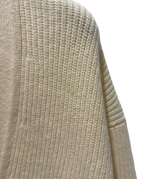 HERMES（エルメス）HERMES (エルメス) カシミヤニットカーディガン ホワイト サイズ:34の古着・服飾アイテム