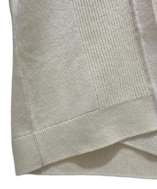 HERMES（エルメス）HERMES (エルメス) カシミヤニットカーディガン ホワイト サイズ:34の古着・服飾アイテム