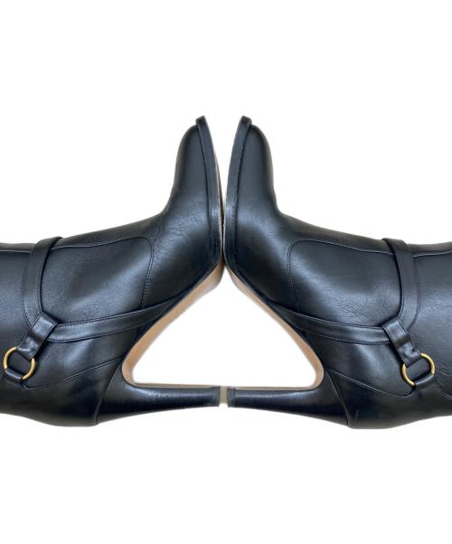 VALENTINO GARAVANI（ヴァレンティノ・ガラヴァーニ）VALENTINO GARAVANI (ヴァレンティノ・ガラヴァーニ) ベルトロングブーツ ブラック サイズ:37 1・2の古着・服飾アイテム