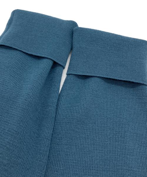 PRADA（プラダ）PRADA (プラダ) バイカラータートルネックニット ブルー サイズ:SIZE 44の古着・服飾アイテム