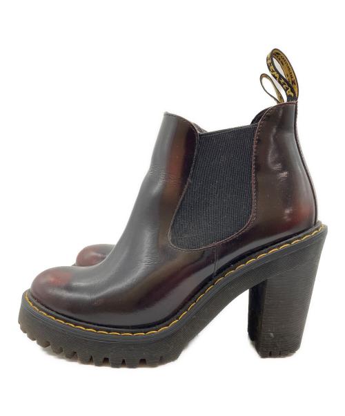 Dr.Martens（ドクターマーチン）Dr.Martens (ドクターマーチン) HURSTON サイドゴアヒールブーツ ワインレッド サイズ:UK4の古着・服飾アイテム