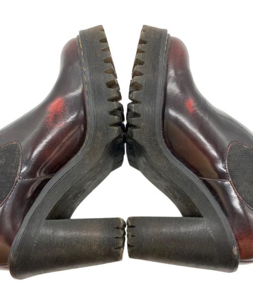 Dr.Martens（ドクターマーチン）Dr.Martens (ドクターマーチン) HURSTON サイドゴアヒールブーツ ワインレッド サイズ:UK4の古着・服飾アイテム