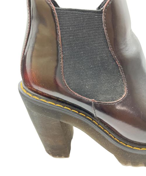 Dr.Martens（ドクターマーチン）Dr.Martens (ドクターマーチン) HURSTON サイドゴアヒールブーツ ワインレッド サイズ:UK4の古着・服飾アイテム