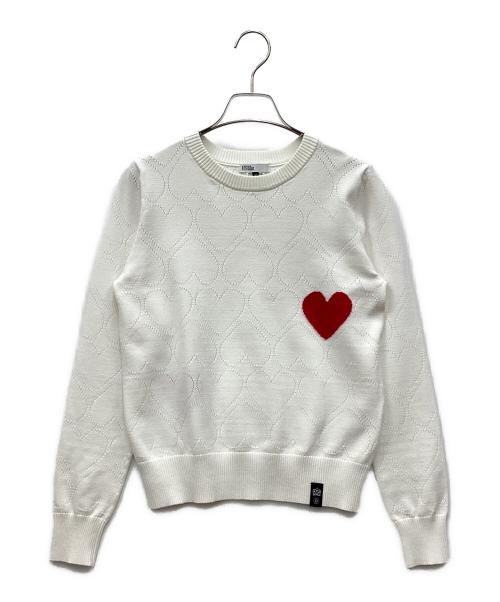 DOUBLE STANDARD CLOTHING（ダブルスタンダードクロージング）DOUBLE STANDARD CLOTHING (ダブルスタンダードクロージング) ハートジャガードニット アイボリー サイズ:38の古着・服飾アイテム