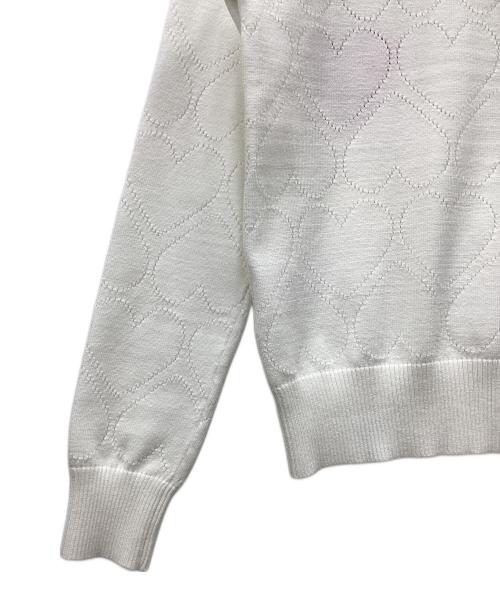 DOUBLE STANDARD CLOTHING（ダブルスタンダードクロージング）DOUBLE STANDARD CLOTHING (ダブルスタンダードクロージング) ハートジャガードニット アイボリー サイズ:38の古着・服飾アイテム