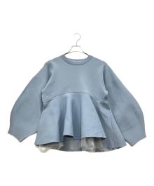 Re.Verofonna（ヴェロフォンナ）の古着「ペプラムニット」｜ブルー
