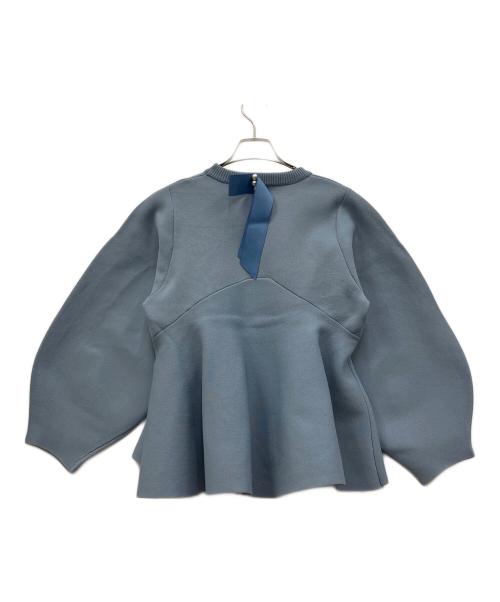 Re.Verofonna（ヴェロフォンナ）Re.Verofonna (ヴェロフォンナ) ペプラムニット ブルー サイズ:Mの古着・服飾アイテム