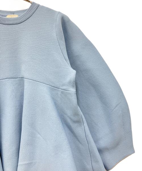 Re.Verofonna（ヴェロフォンナ）Re.Verofonna (ヴェロフォンナ) ペプラムニット ブルー サイズ:Mの古着・服飾アイテム