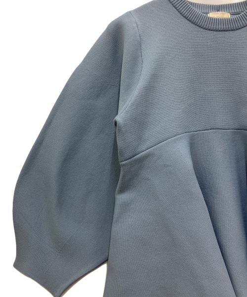 Re.Verofonna（ヴェロフォンナ）Re.Verofonna (ヴェロフォンナ) ペプラムニット ブルー サイズ:Mの古着・服飾アイテム