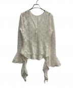 Ameriアメリ）の古着「UND 2WAY CUT LACE FRILL TOP」｜アイボリー