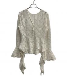 Ameri（アメリ）の古着「UND 2WAY CUT LACE FRILL TOP」｜アイボリー