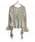 AMERI（アメリ）の古着「UND 2WAY CUT LACE FRILL TOP」｜アイボリー
