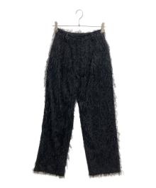 CLANE（クラネ）の古着「FRINGE PANTS」｜ブラック