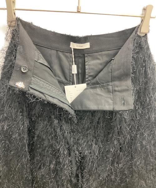 CLANE（クラネ）CLANE (クラネ) FRINGE PANTS ブラック サイズ:SIZE1の古着・服飾アイテム
