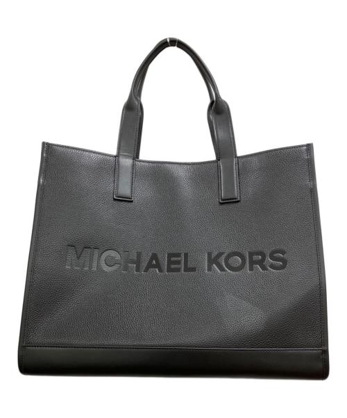 MICHAEL KORS（マイケルコース）MICHAEL KORS (マイケルコース) ロゴエンボス トートバッグ ブラックの古着・服飾アイテム