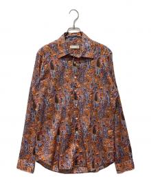 ETRO（エトロ）の古着「ペイズリー柄シャツ」｜オレンジ