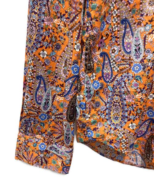 ETRO（エトロ）ETRO (エトロ) ペイズリー柄シャツ オレンジ サイズ:Mの古着・服飾アイテム