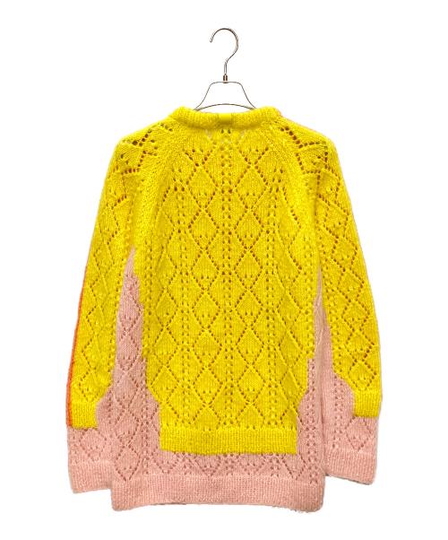 LOEWE（ロエベ）LOEWE (ロエベ) モヘアニットセーター オレンジ / ピンク / イエロー サイズ:Sの古着・服飾アイテム