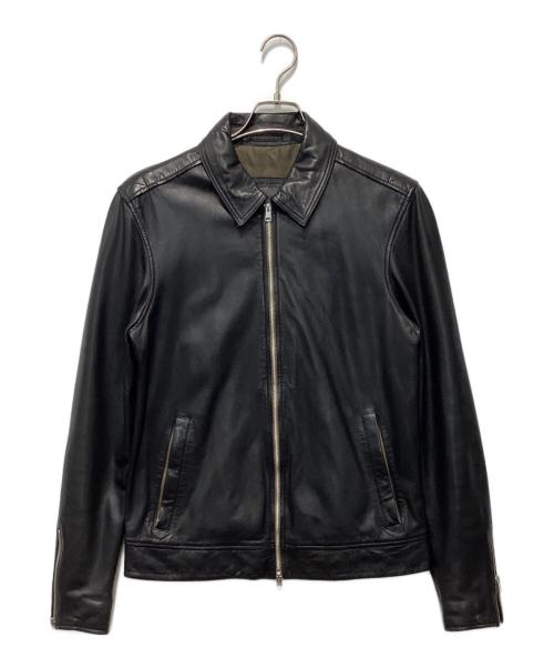 ALL SAINTS（オールセインツ）ALL SAINTS (オールセインツ) ラムレザージャケット ブラック サイズ:Sの古着・服飾アイテム