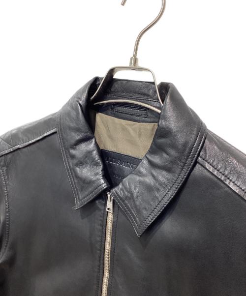ALL SAINTS（オールセインツ）ALL SAINTS (オールセインツ) ラムレザージャケット ブラック サイズ:Sの古着・服飾アイテム