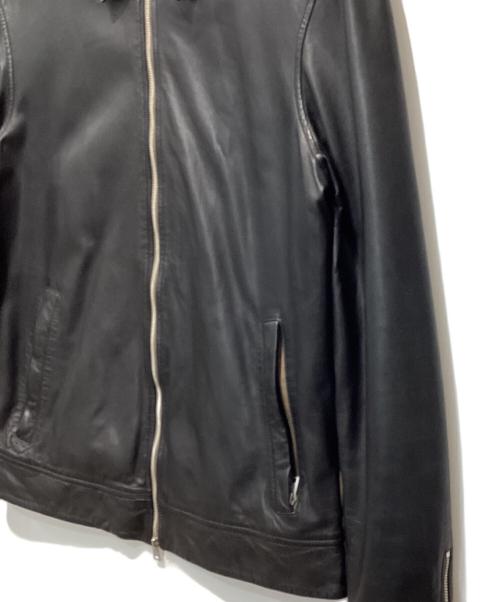 ALL SAINTS（オールセインツ）ALL SAINTS (オールセインツ) ラムレザージャケット ブラック サイズ:Sの古着・服飾アイテム