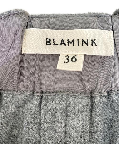 BLAMINK（ブラミンク）BLAMINK (ブラミンク) ウールカシミヤタイトスカート グレー サイズ:36の古着・服飾アイテム