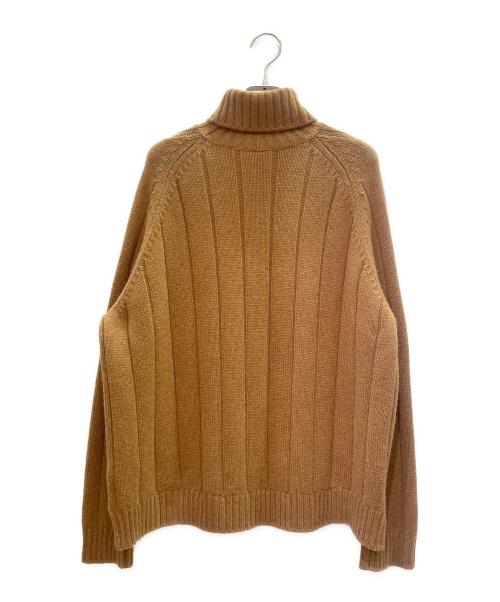 LORO PIANA（ロロピアーナ）LORO PIANA (ロロピアーナ) カシミヤ タートルネック ワイドニット Cashmere Turtleneck Wide Knit Sweater/FAL6875 キャメル サイズ:Mの古着・服飾アイテム