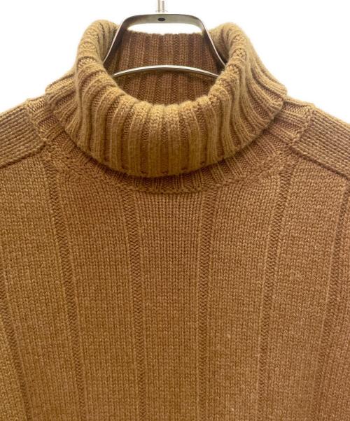 LORO PIANA（ロロピアーナ）LORO PIANA (ロロピアーナ) カシミヤ タートルネック ワイドニット Cashmere Turtleneck Wide Knit Sweater/FAL6875 キャメル サイズ:Mの古着・服飾アイテム