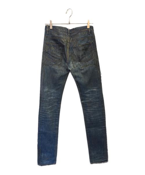 DIOR HOMME（ディオール オム）DIOR HOMME (ディオール オム) 07SS Luster Coating Waxed Denim インディゴ サイズ:27の古着・服飾アイテム