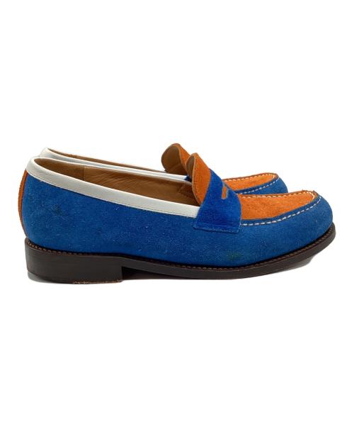 HENDER SCHEME（エンダースキーマ）HENDER SCHEME (エンダースキーマ) typical color exception loafer ブルー×オレンジ サイズ:記載なしの古着・服飾アイテム
