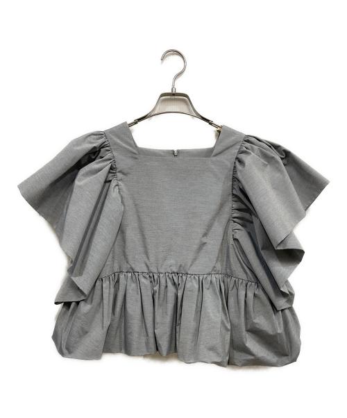 roughlow（ラフロー）roughlow (ラフロー) balloon blouse(バルーンブラウス) グレー サイズ:Freeの古着・服飾アイテム