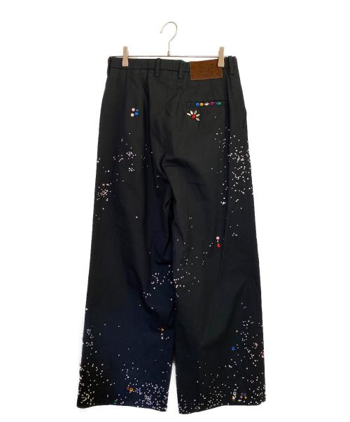 masu（エムエーエスユー）masu (エムエーエスユー) GALAXY STRAIGHT TROUSERS ブラック サイズ:46の古着・服飾アイテム