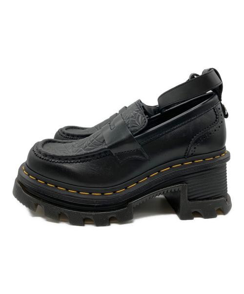 Dr.Martens（ドクターマーチン）Dr.Martens (ドクターマーチン) wednesday (ウェンズデイ) CORRAN ヒールローファー ブラック サイズ:UK 4の古着・服飾アイテム
