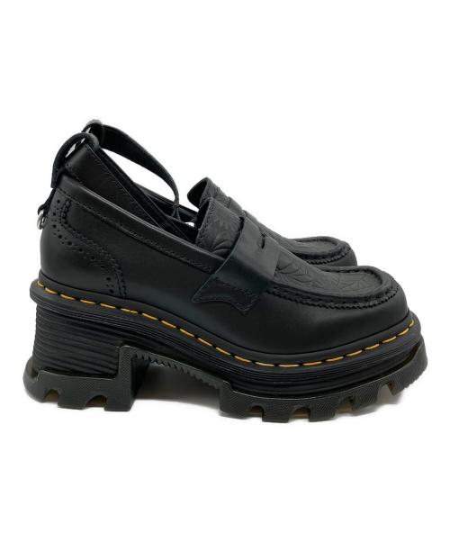 Dr.Martens（ドクターマーチン）Dr.Martens (ドクターマーチン) wednesday (ウェンズデイ) CORRAN ヒールローファー ブラック サイズ:UK 4の古着・服飾アイテム