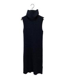Maison Margiela（メゾンマルジェラ）の古着「ノースリーブニットワンピース」｜チャコールグレー
