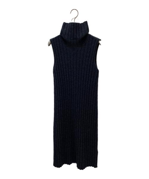 Maison Margiela（メゾンマルジェラ）Maison Margiela (メゾンマルジェラ) ノースリーブニットワンピース チャコールグレー サイズ:XSの古着・服飾アイテム