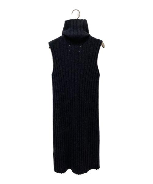 Maison Margiela（メゾンマルジェラ）Maison Margiela (メゾンマルジェラ) ノースリーブニットワンピース チャコールグレー サイズ:XSの古着・服飾アイテム