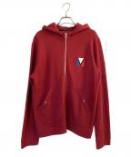 LOUIS VUITTONルイ ヴィトン）の古着「ジップパーカー」｜レッド