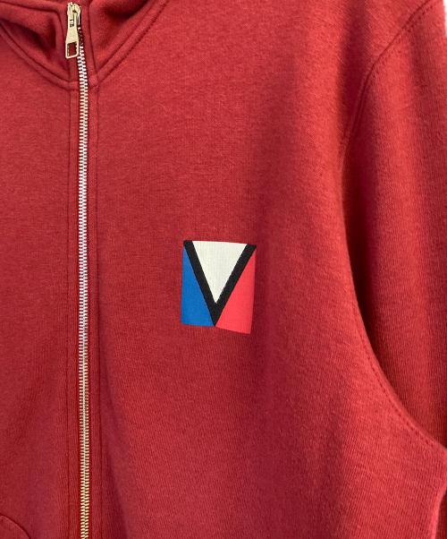 LOUIS VUITTON（ルイ ヴィトン）LOUIS VUITTON (ルイ ヴィトン) ジップパーカー レッド サイズ:Mの古着・服飾アイテム