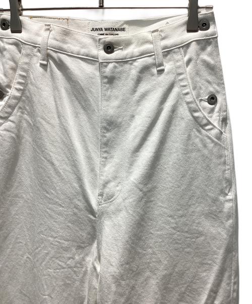 JUNYA WATANABE COMME des GARCONS（(ジュンヤワタナベ コムデギャルソン）JUNYA WATANABE COMME des GARCONS ((ジュンヤワタナベ コムデギャルソン) ロールアップワイドデニムパンツ ホワイト サイズ:XSの古着・服飾アイテム