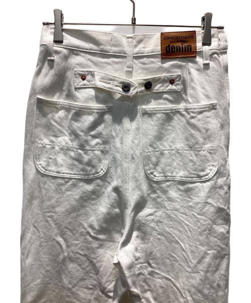 JUNYA WATANABE COMME des GARCONS（(ジュンヤワタナベ コムデギャルソン）JUNYA WATANABE COMME des GARCONS ((ジュンヤワタナベ コムデギャルソン) ロールアップワイドデニムパンツ ホワイト サイズ:XSの古着・服飾アイテム