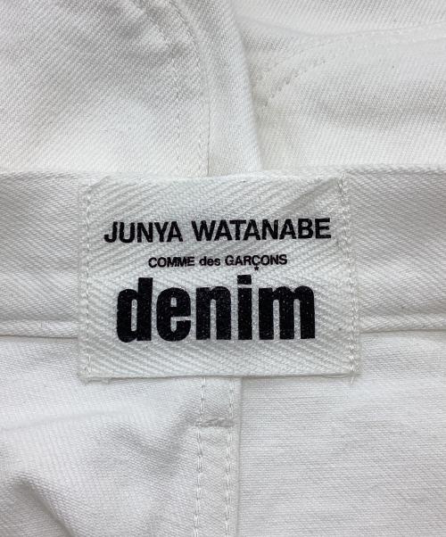 JUNYA WATANABE COMME des GARCONS（(ジュンヤワタナベ コムデギャルソン）JUNYA WATANABE COMME des GARCONS ((ジュンヤワタナベ コムデギャルソン) ロールアップワイドデニムパンツ ホワイト サイズ:XSの古着・服飾アイテム