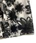 中古・古着 COMME des GARCONS (コムデギャルソン) シフォン ノースリーブ総柄ワンピース ブラック×ホワイト サイズ:S：18000円