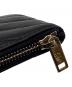 中古・古着 Saint Laurent Paris (サンローランパリ) レザー Vステッチ コインケース ブラック：20000円