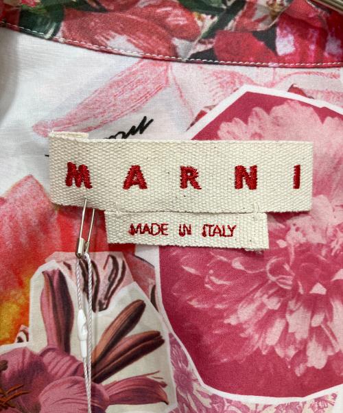 MARNI（マルニ）MARNI (マルニ) フローラルプリントカップスリーブシャツ レッド サイズ:36の古着・服飾アイテム
