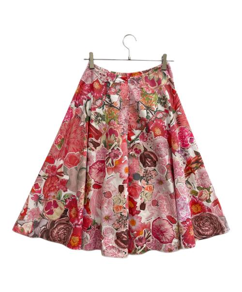 MARNI（マルニ）MARNI (マルニ) フローラルプリントスカート レッド サイズ:36の古着・服飾アイテム