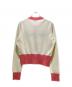 CHANEL (シャネル) Logo Bi-Color Cashmere Cardigan/ロゴ バイカラー カシミヤ カーディガン/P61427K46799 オフホワイト/ピンク サイズ:38：220000円