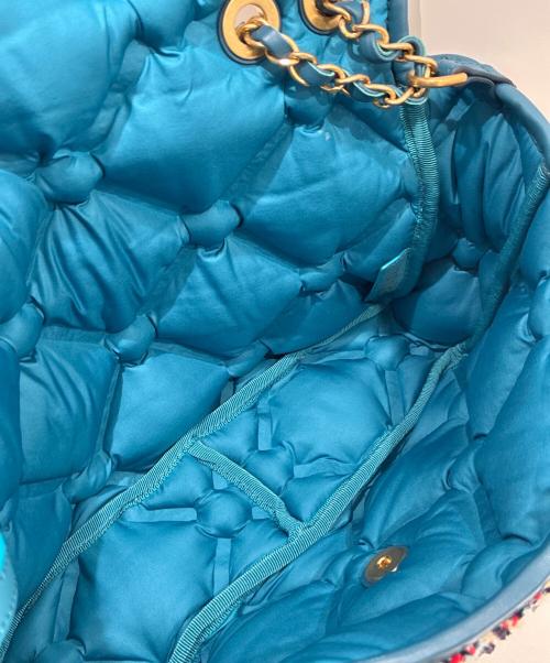 CHANEL（シャネル）CHANEL (シャネル) ツイードシングルフラップダブルチェーンショルダーバッグの古着・服飾アイテム